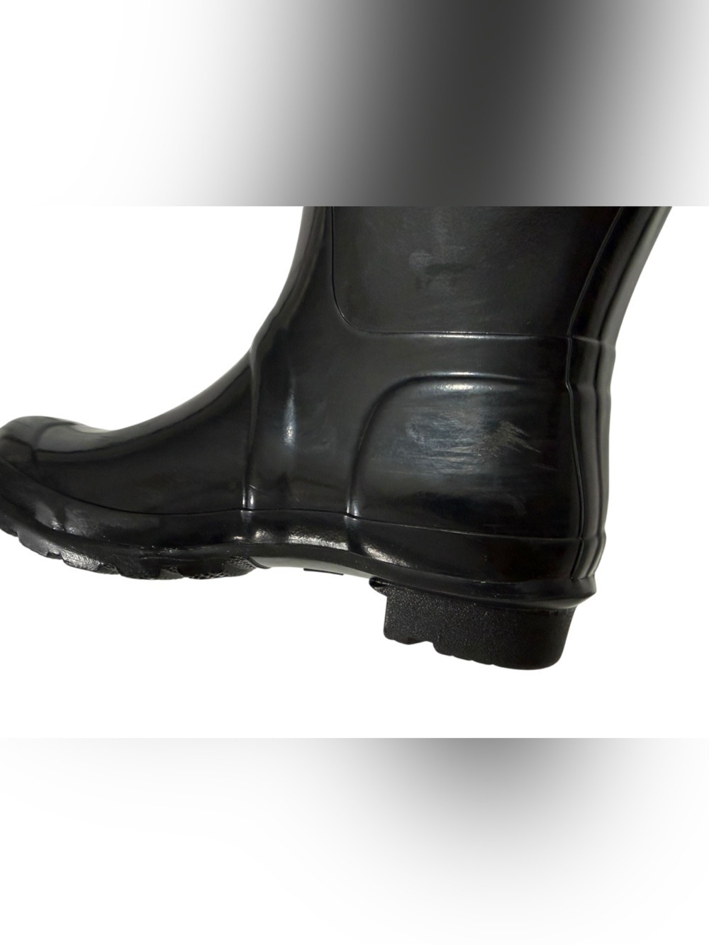 Hunter Original Tall Gloss Black Rain Boots Womens US 7/UK5 - Picture 14 of 15